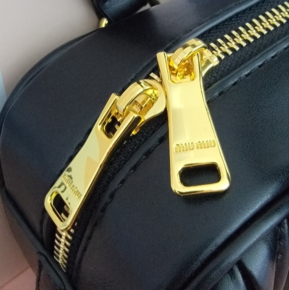 Miu Miu Black Quilted Leather Handbag - Picture 3 of 7